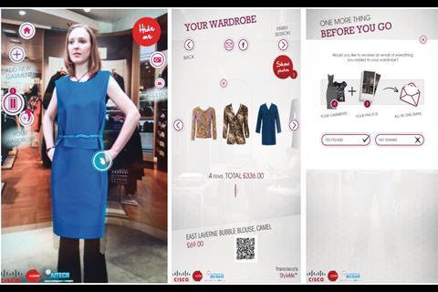 Interactive mirrors allow customers to try on lots of virtual outfits in a short space of time